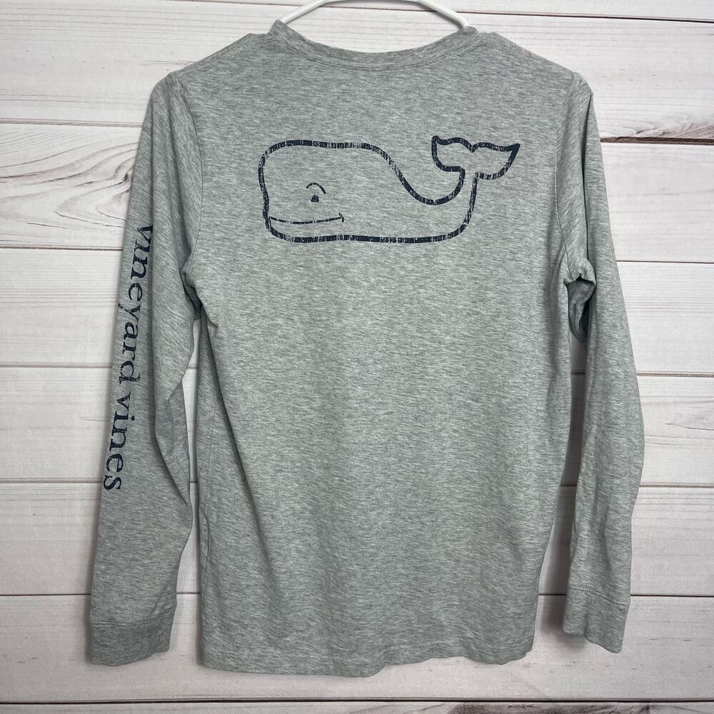 Vineyard‎ Vines Long Sleeve Pocket Tee Gray Size M 12-14